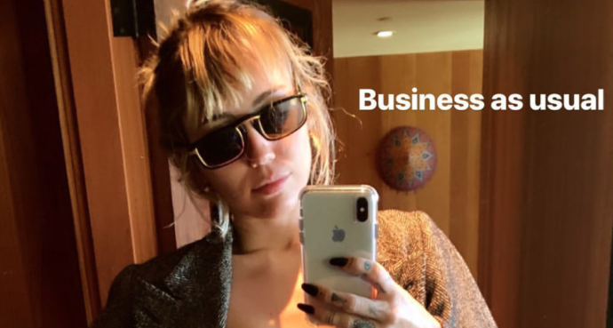 Sexis selfies las de Miley Cyrus en Instagram
