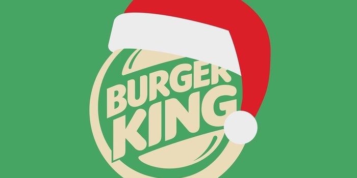 La Navidad llegó a Burger King para que sientas bonito