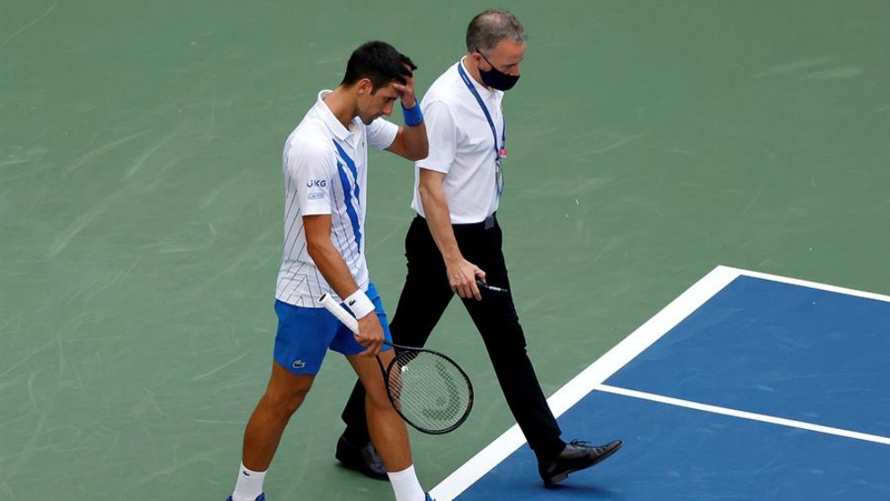 Novak Djokovic se disculpa luego de su error en el US Open