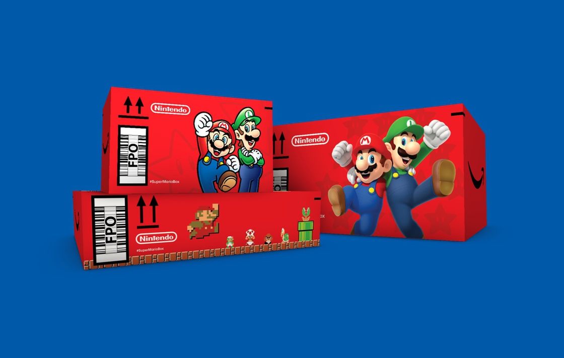 Tu próximo envío de Amazon puede tener caja temática de Mario Bros.