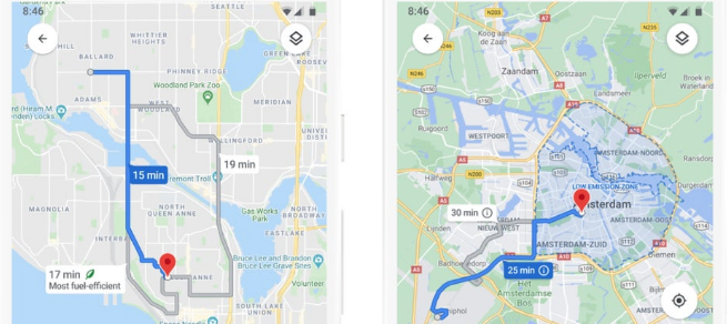  La ruta más ecológica es lo que ahora te va a mostrar Google Maps