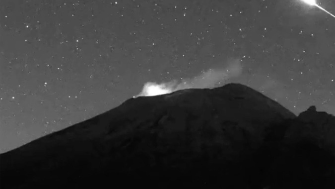 Cerca del volcán Popocatépetl pasó el ‘Dragon’ de SpaceX