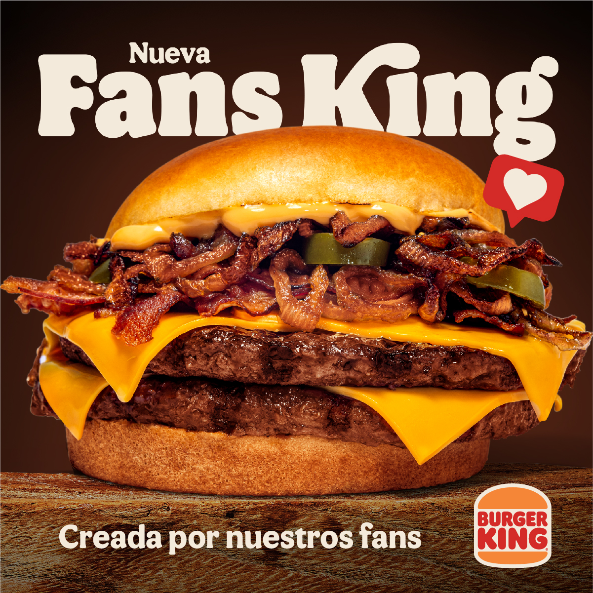  Fans King: la nueva hamburguesa que nos trae Burger King