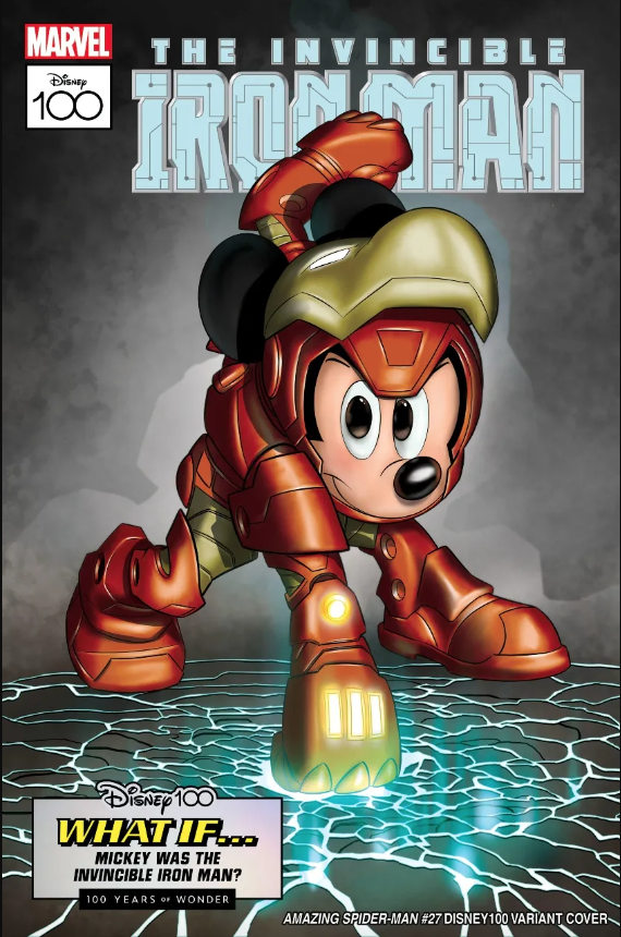 Disney celebra 100 años con portadas de Marvel